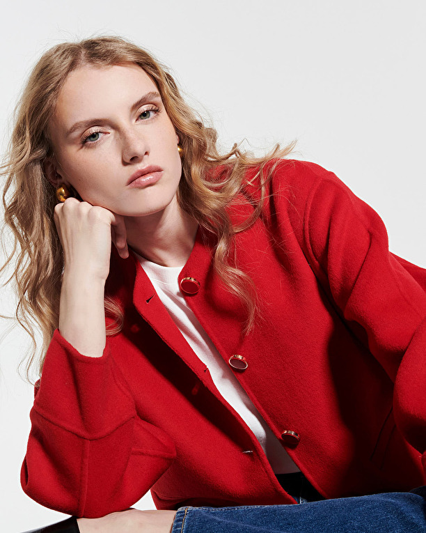 Minsk coat Red wool coat ZAPA