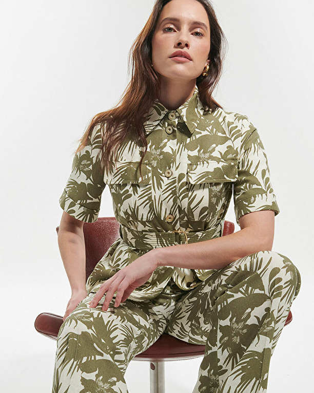 Pampelonne pants Tropical print light pants ZAPA