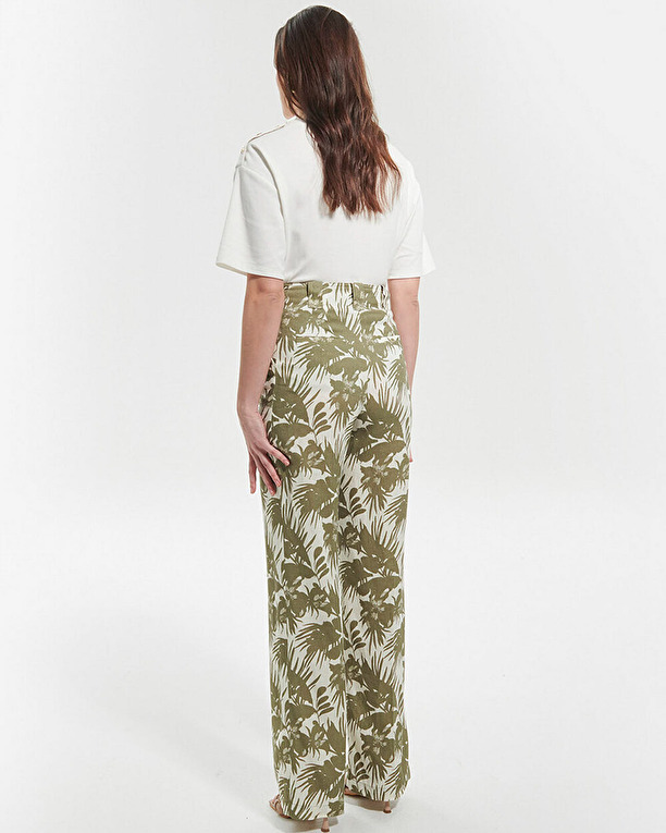 Pampelonne pants Tropical print light pants ZAPA