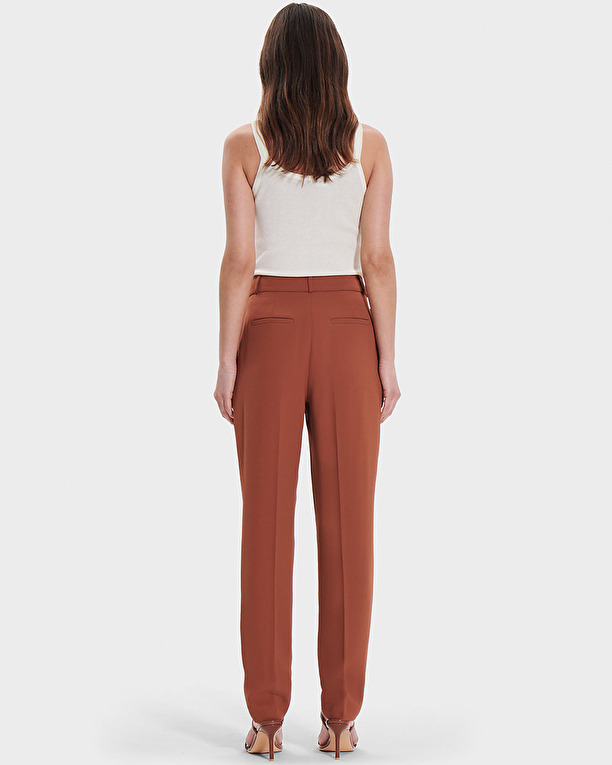 Pona pants Rust pleated pants ZAPA