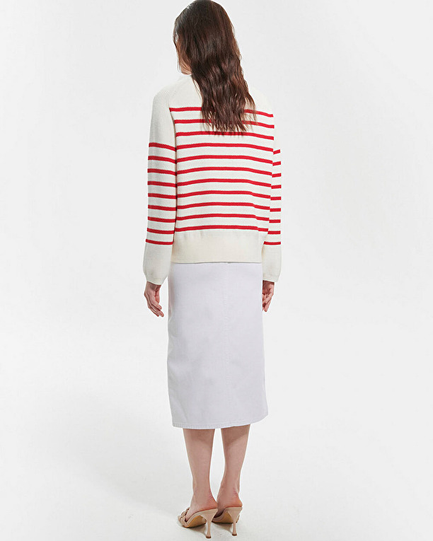 Nathaniel jumper Red striped jumper ZAPA