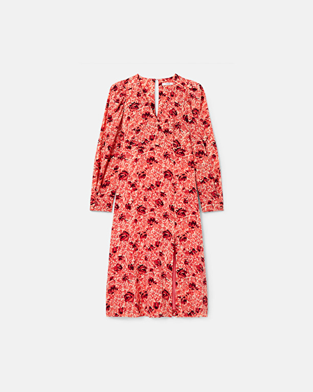 Rahina dress Vintage rose print wrap dress ZAPA