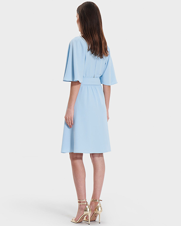 Russell dress Sky blue wrap dress ZAPA