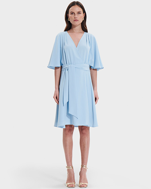 Russell dress Sky blue wrap dress ZAPA
