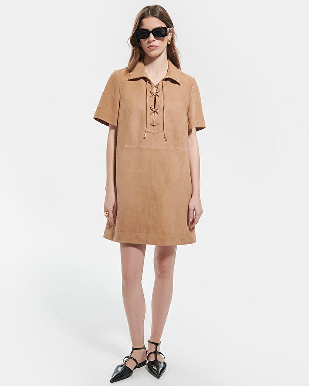 Rosalia dress Short suede dress ZAPA