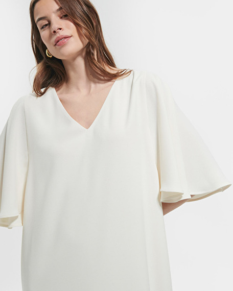 Rubilinda dress short ecru dress zapa
