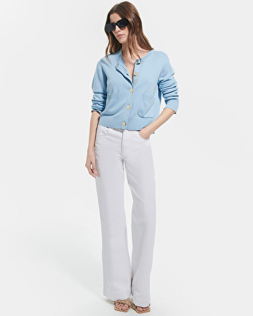 Gwendoline vest Sky blue fitted vest ZAPA