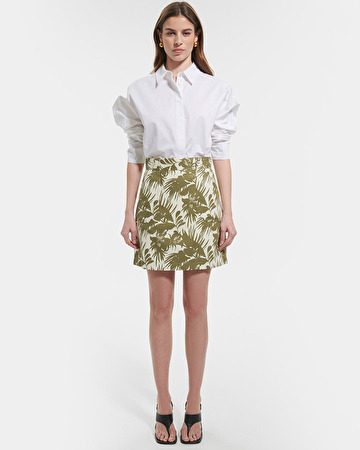 Johanna skirt Tropical print straight skirt ZAPA