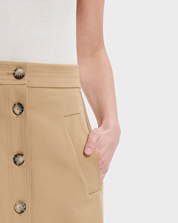 Jona skirt Long bronze skirt ZAPA