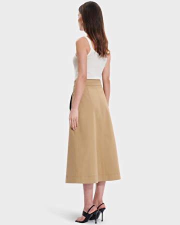 Jona skirt Long bronze skirt ZAPA