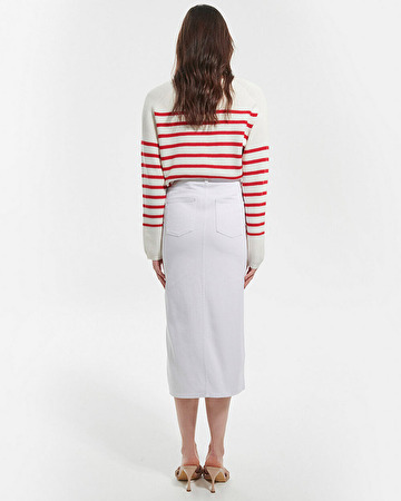 Jude skirt Long white skirt ZAPA