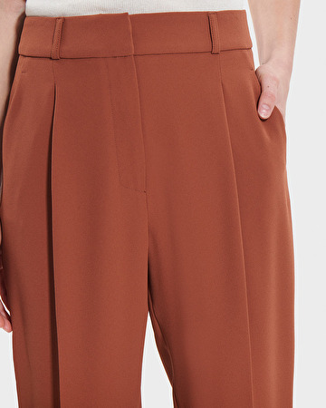 Pona pants Rust pleated pants ZAPA