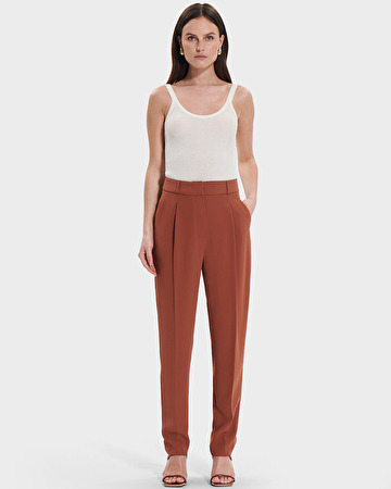 Pona pants Rust pleated pants ZAPA
