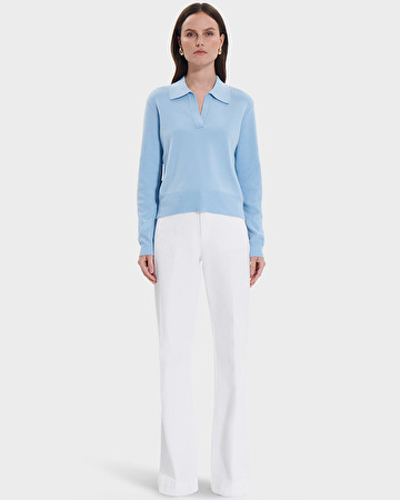 Namba sweater Loose sky blue sweater ZAPA