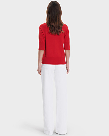 Pauline sweater Red fitted sweater ZAPA