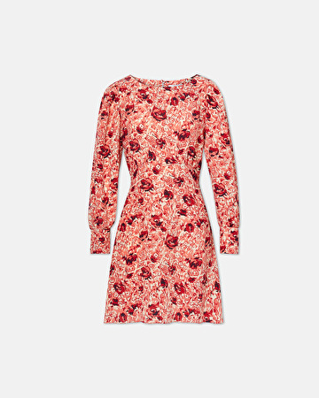Ranae dress Short fluid dress with long balloon sleeves ZAPA