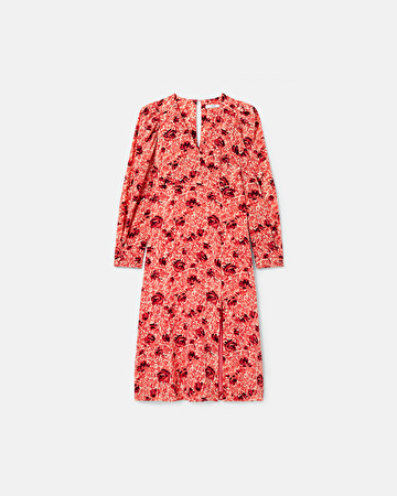 Rahina dress Vintage rose print wrap dress ZAPA