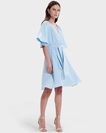 Russell dress Sky blue wrap dress ZAPA