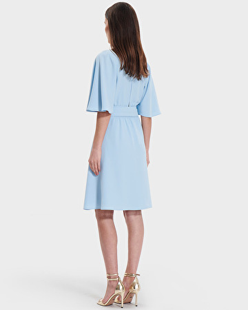 Russell dress Sky blue wrap dress ZAPA