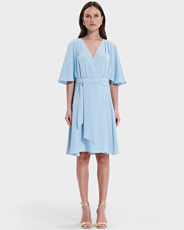 Russell dress Sky blue wrap dress ZAPA