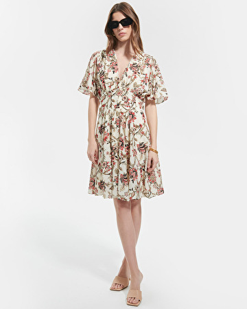 Roswell dress Short floral print dress ZAPA