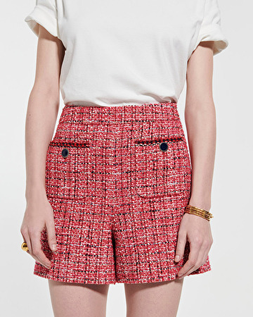 Seoul shorts Pink tweed shorts ZAPA