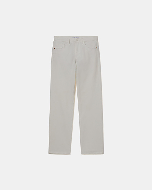 Jean Jayce White straight jeans ZAPA