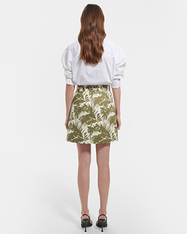Johanna skirt Tropical print straight skirt ZAPA