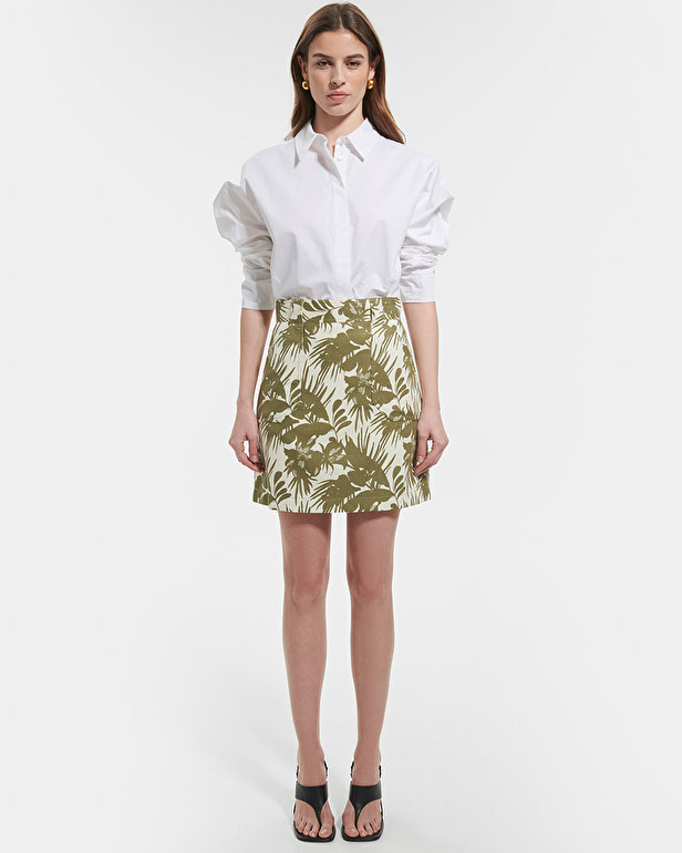 Johanna skirt Tropical print straight skirt ZAPA
