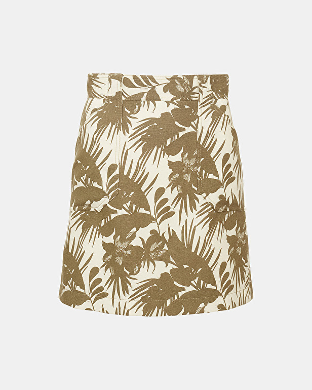 Johanna skirt Tropical print straight skirt ZAPA