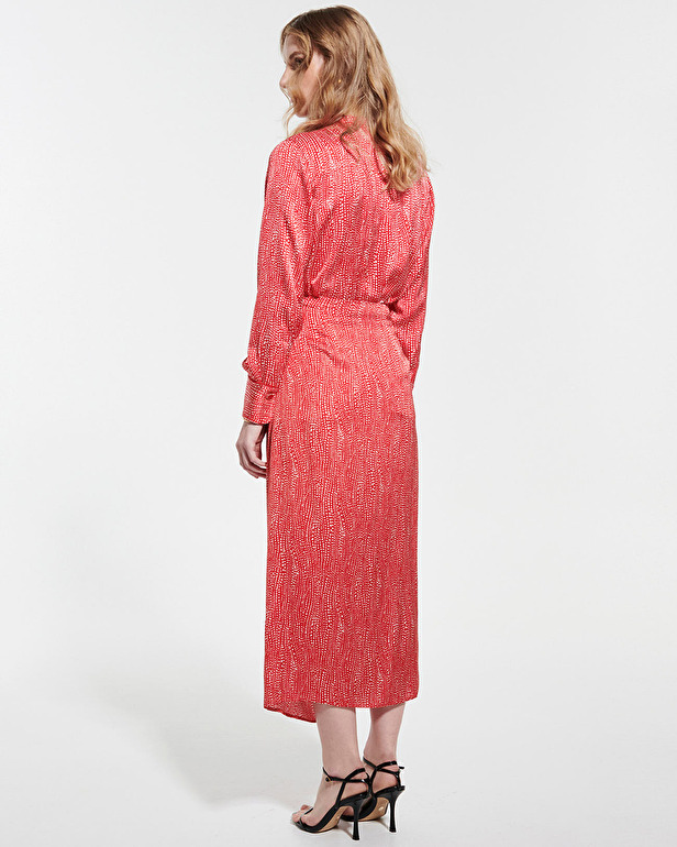 Jacky skirt Long red wrap skirt ZAPA