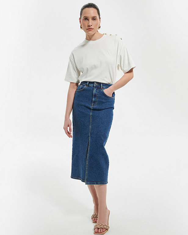 Jude skirt Long denim skirt ZAPA