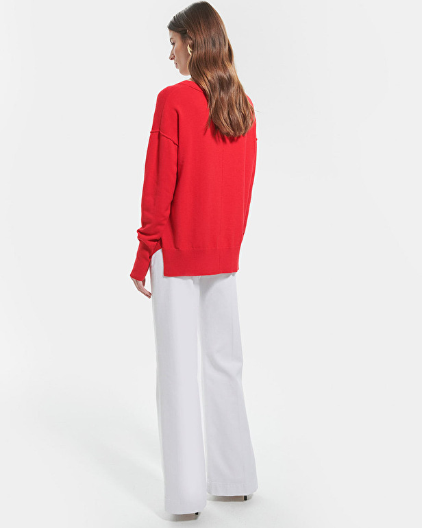 Pucci sweater Red V-neck sweater ZAPA
