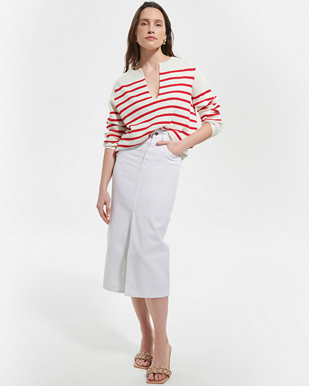 Nathaniel jumper Red striped jumper ZAPA