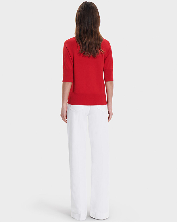 Pauline sweater Red fitted sweater ZAPA