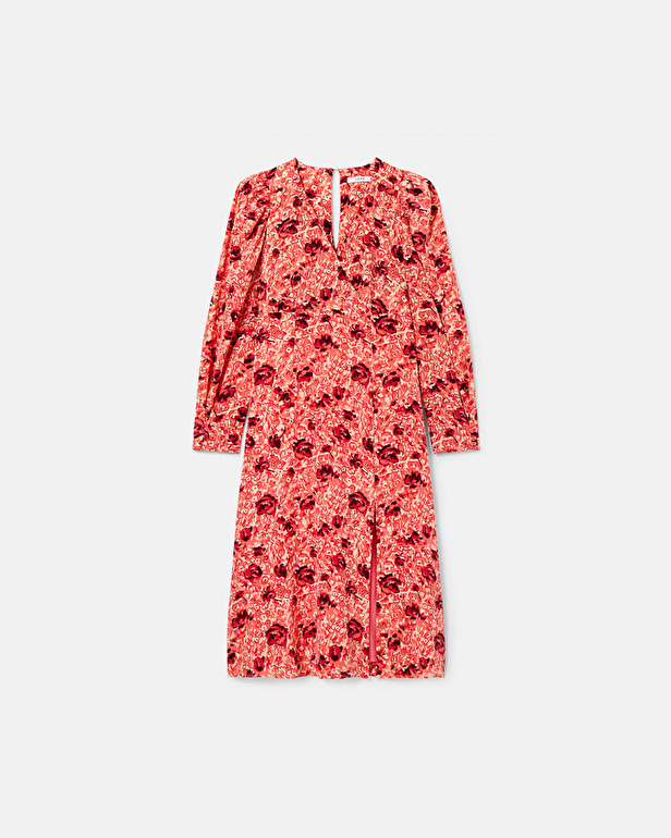 Rahina dress Vintage rose print wrap dress ZAPA