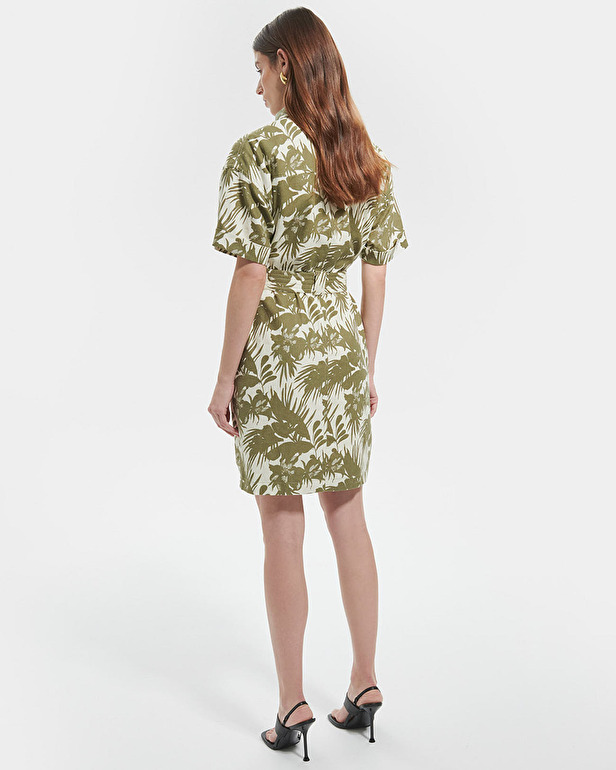 Royo dress Tropical print safari dress ZAPA
