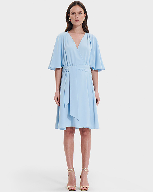 Russell dress Sky blue wrap dress ZAPA