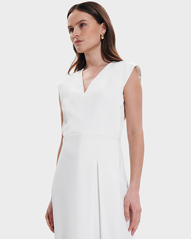 Roussel dress Ecru mid-length dress ZAPA