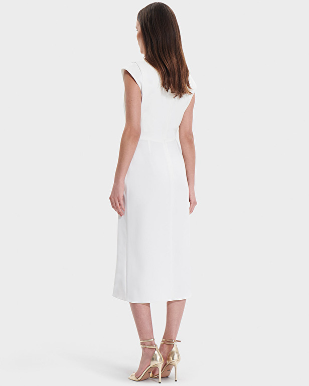 Roussel dress Ecru mid-length dress ZAPA