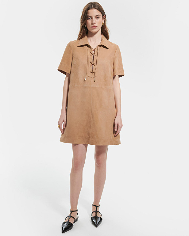 Rosalia dress Short suede dress ZAPA