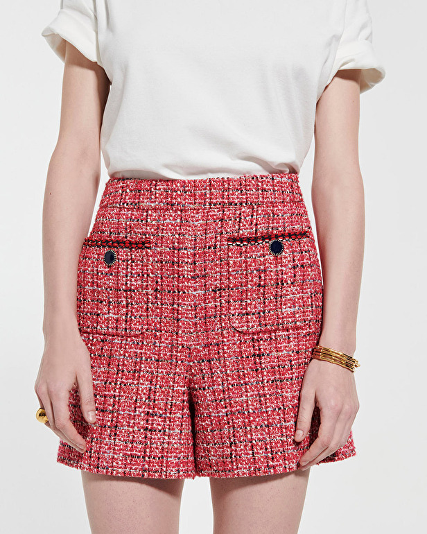 Seoul shorts Pink tweed shorts ZAPA