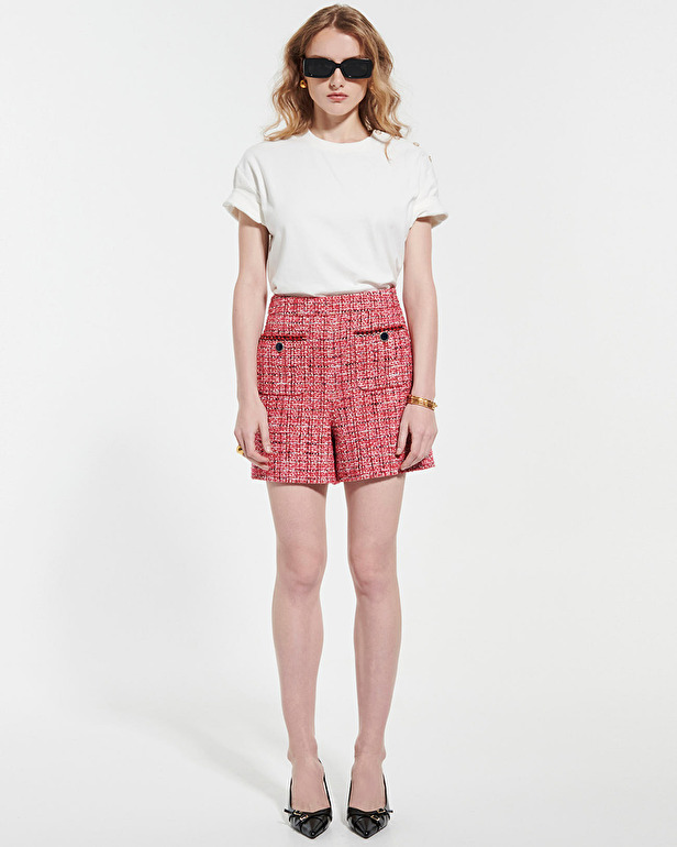 Seoul shorts Pink tweed shorts ZAPA