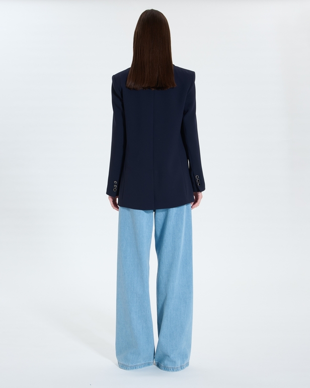 Victorina jacket Nocturnal crepe suit jacket ZAPA