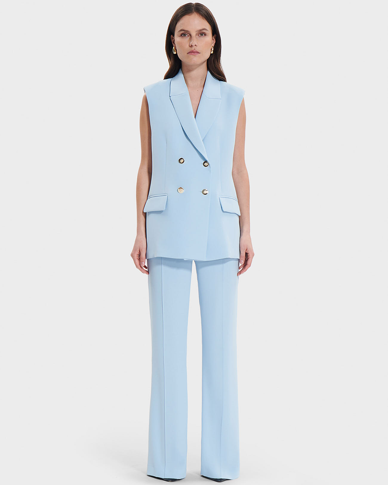 Vaasa Jacket Sky blue sleeveless jacket ZAPA