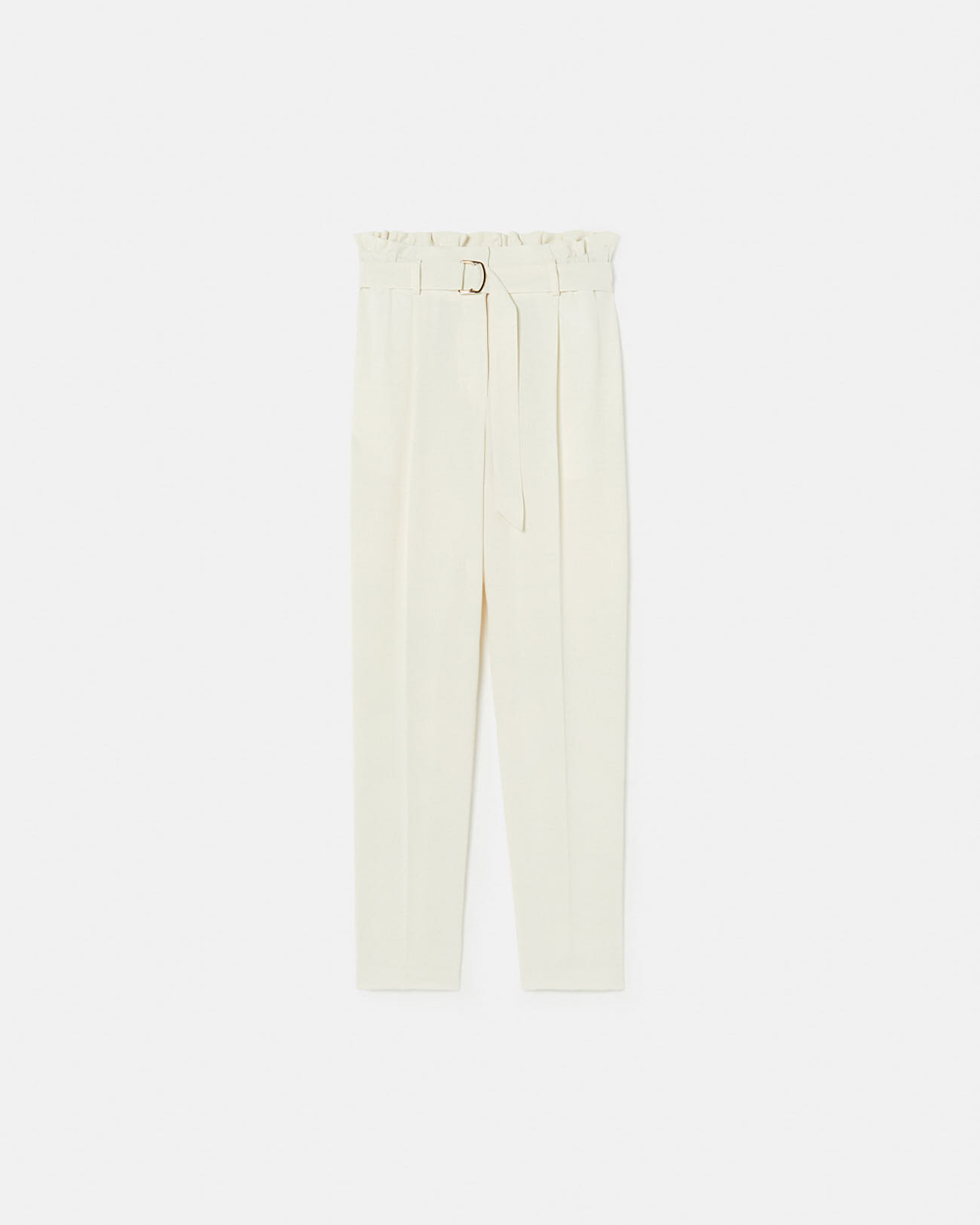 Patricia pants Ecru crepe straight-leg pants ZAPA
