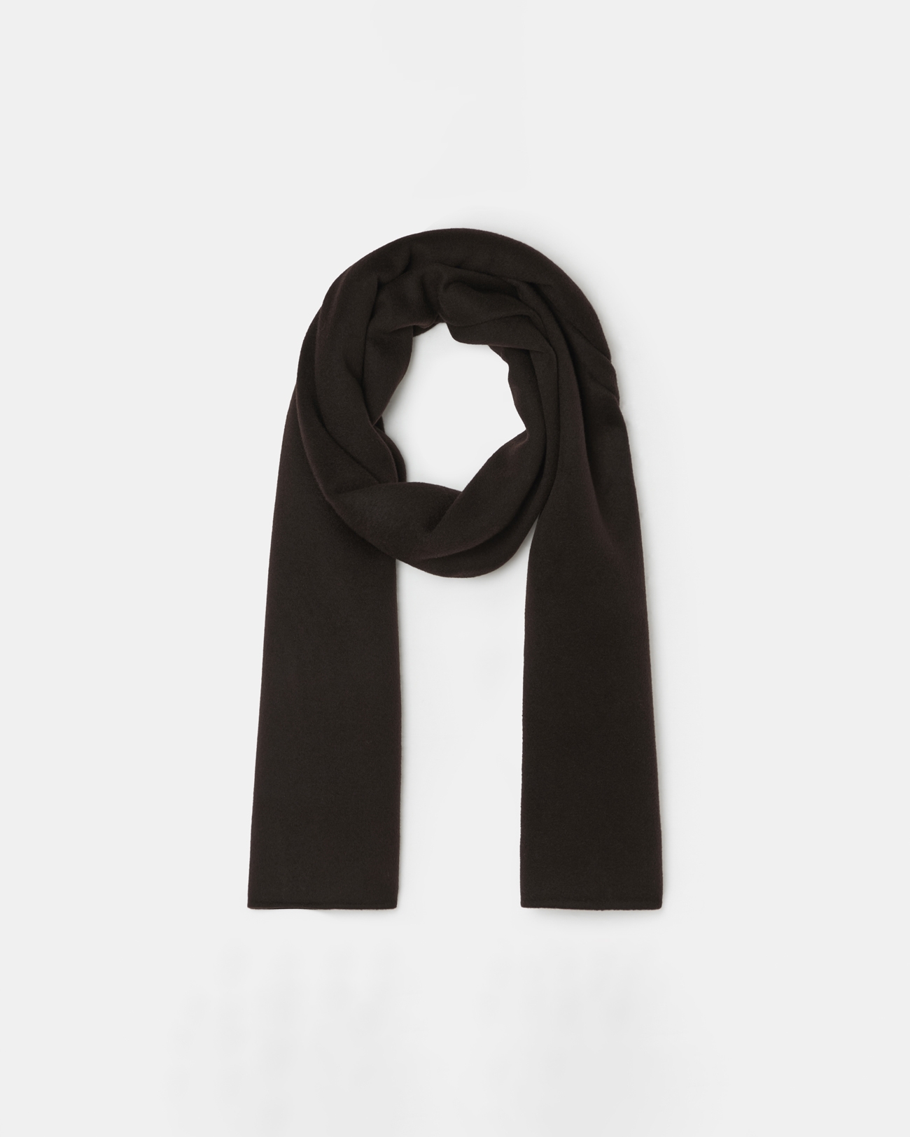 Evy scarf Chocolate double-faced scarf ZAPA