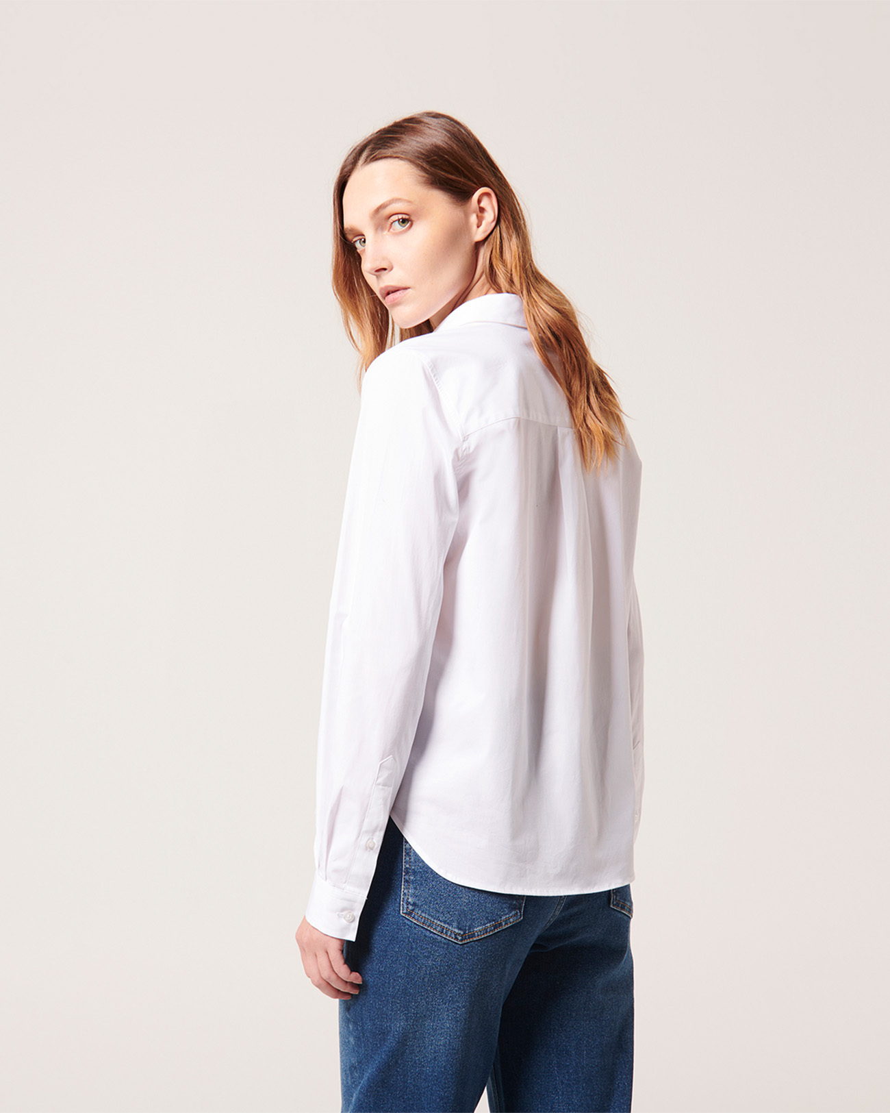 Carine shirt White poplin shirt ZAPA