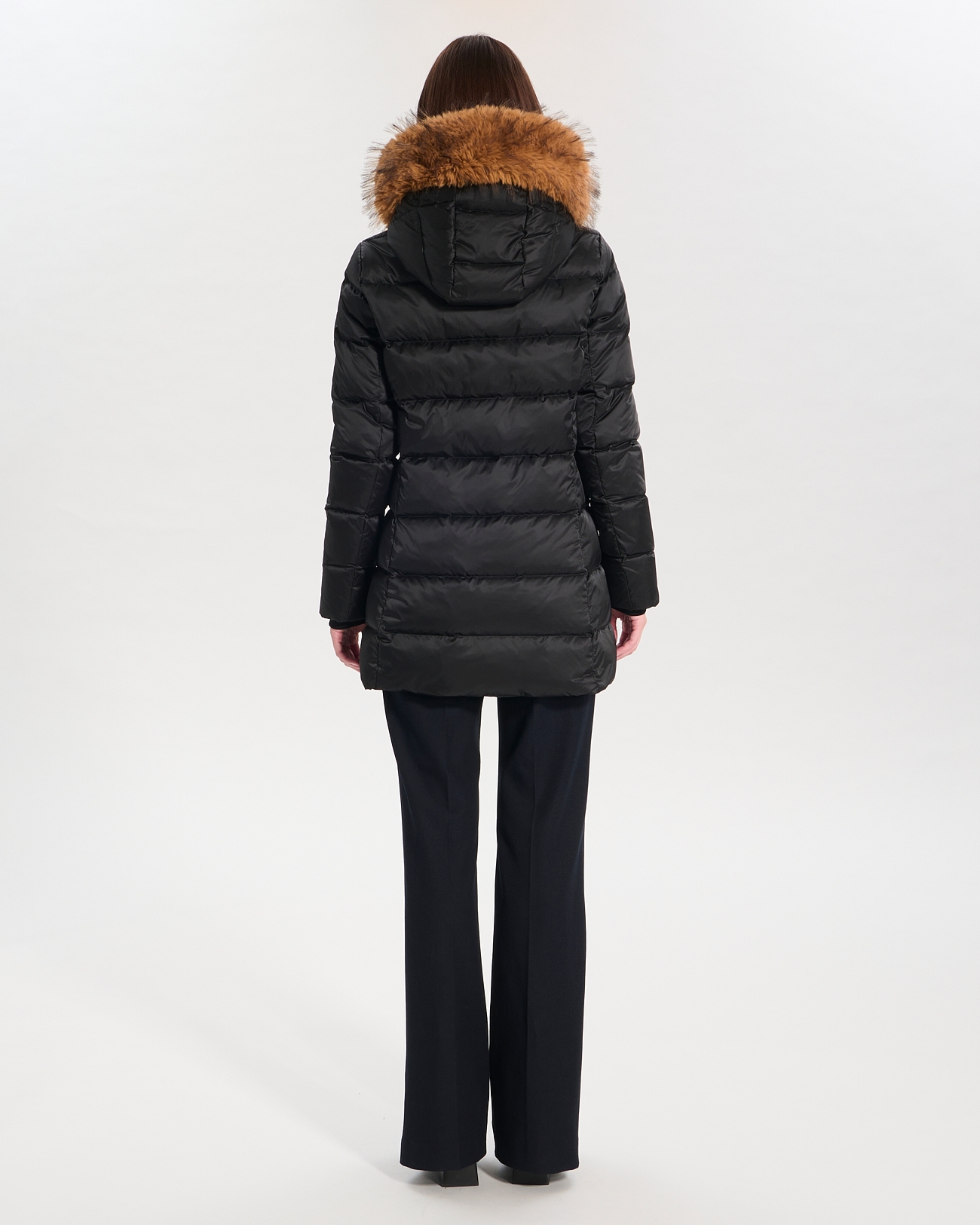 Puffer Jacket Dalyaf Black quilted mid-length puffer jacket ZAPA
