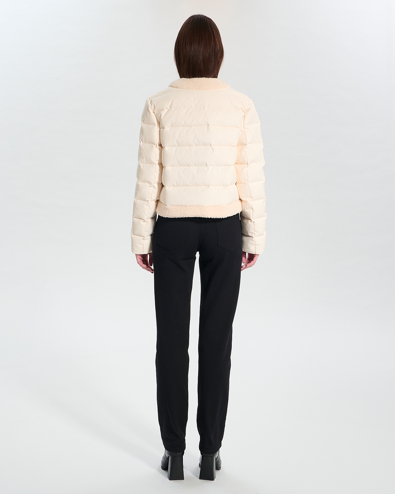 D&eacute;esse coat Short ecru down jacket ZAPA